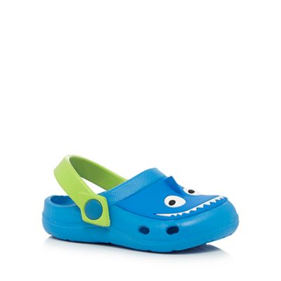 Boys' blue shark sandals